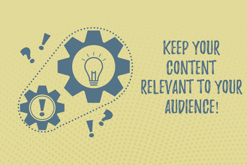 Publish Relevant Content